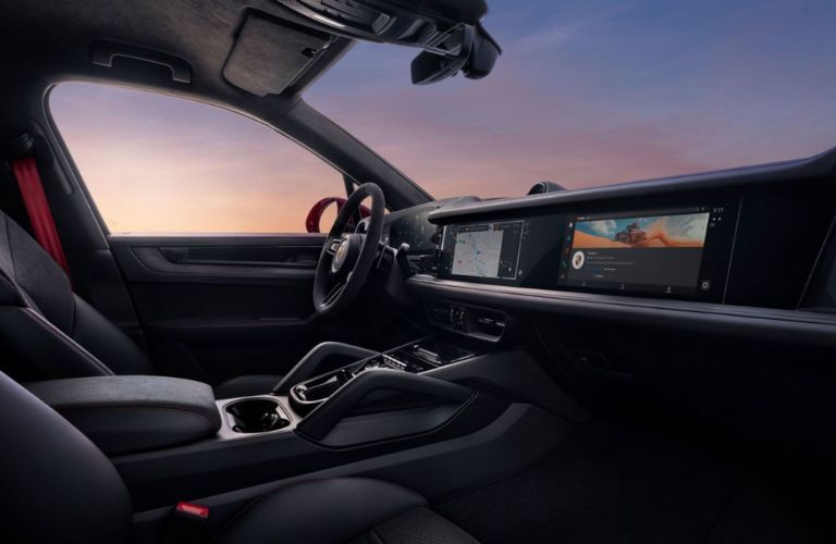cockpit view of the 2025 Porsche Cayenne