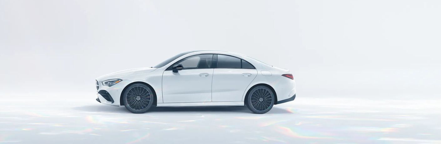 2026 Mercedes-Benz CLA Coupe side view in white