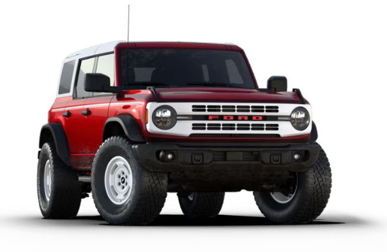 2025 Ford Bronco Heritage front view on white