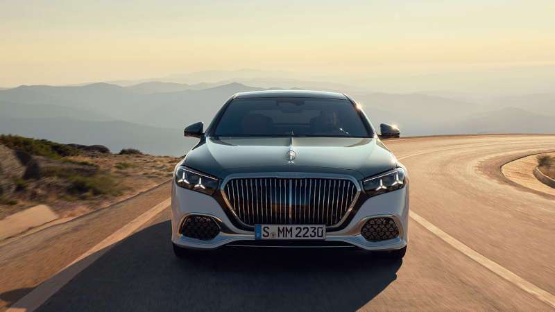 A front exterior view of the 2027 Mercedes-Maybach S-Class Sedan