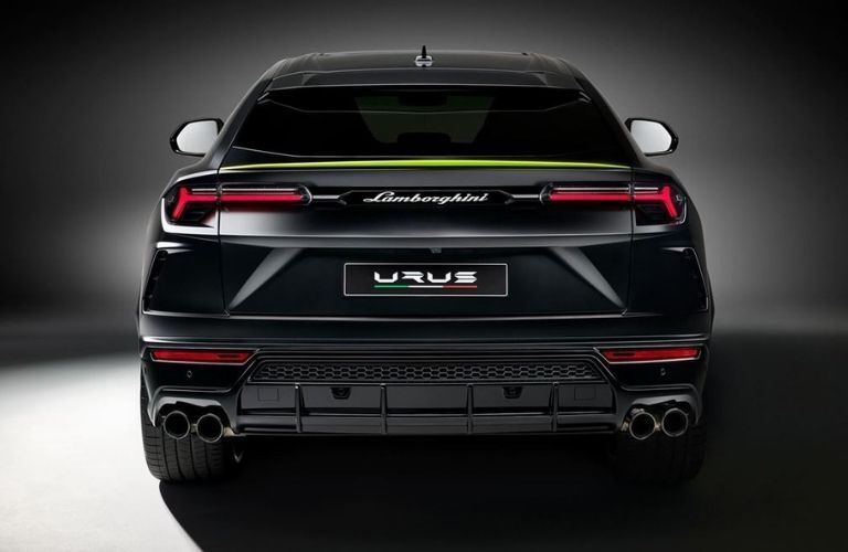 rear view of the Lamborghini Urus