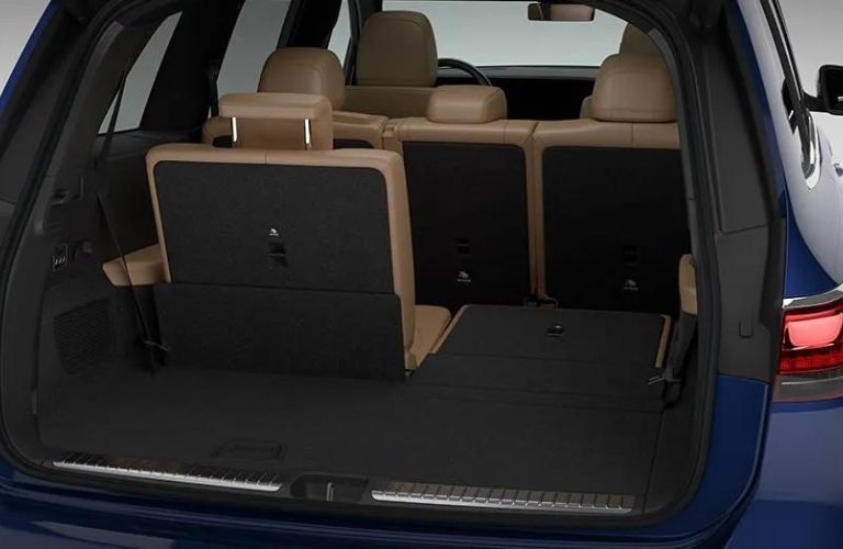 rear cargo space of the 2025 Mercedes-Benz GLS 580 SUV