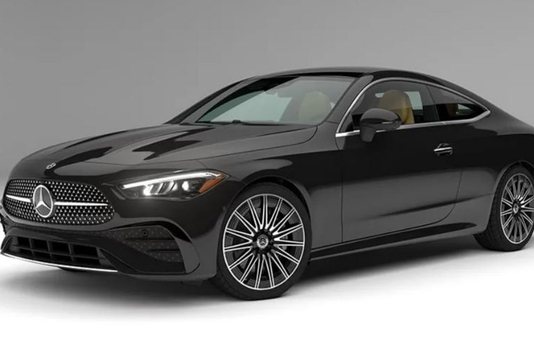 front and side view of the 2025 Mercedes-Benz CLE 450 4MATIC® Coupe