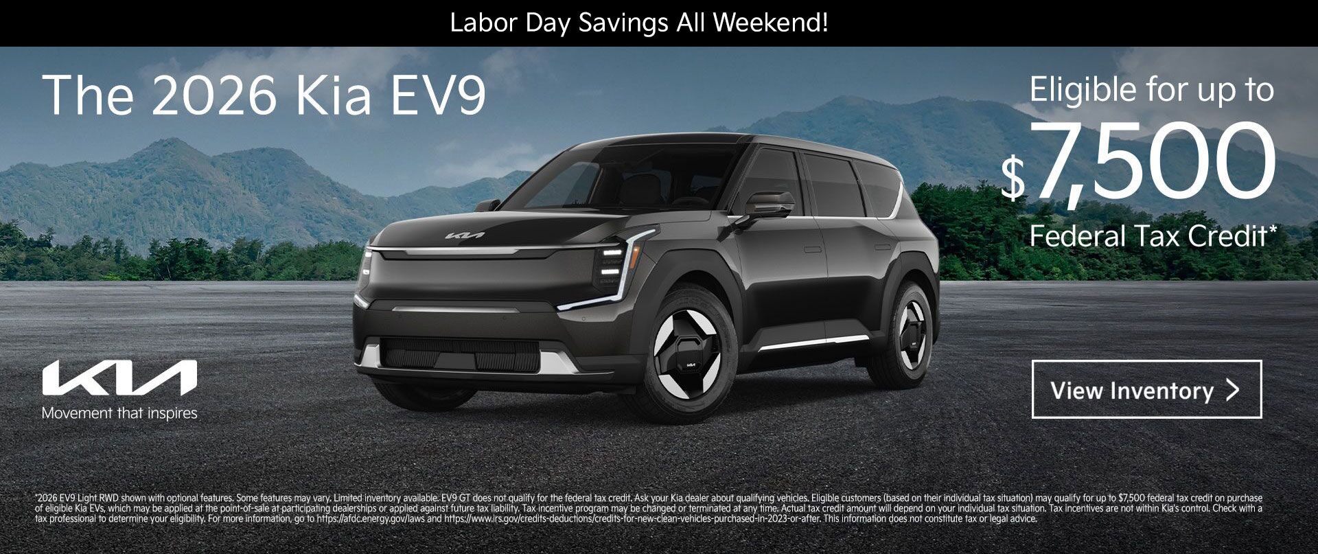 2026 EV9 Tax Credit