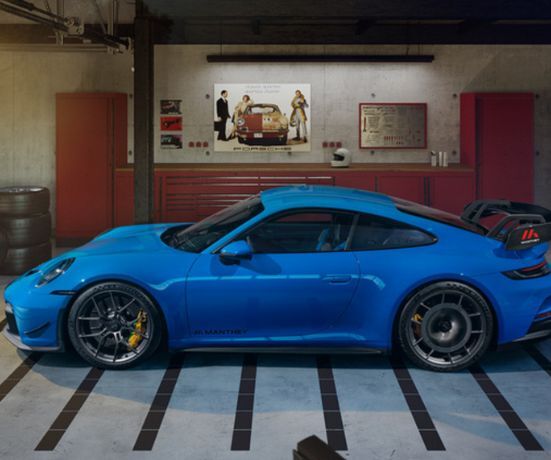 side view of a Porsche