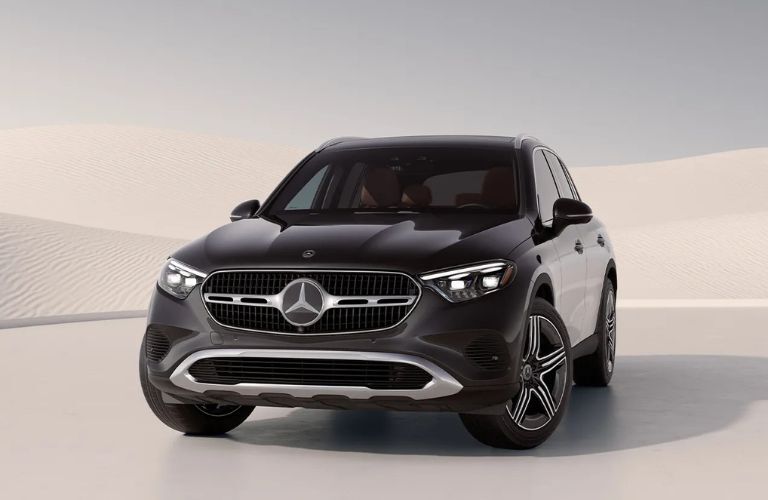 Front-quarter view of the 2026 Mercedes-Benz GLC SUV Black