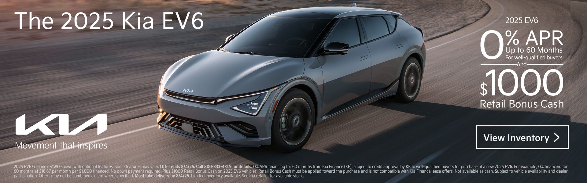 2025 EV6 0% APR Offer
