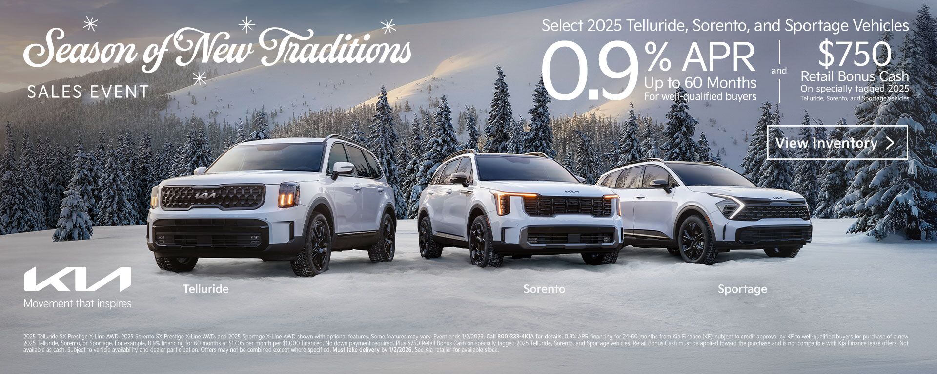 2025 Season of New Traditions Sales Event