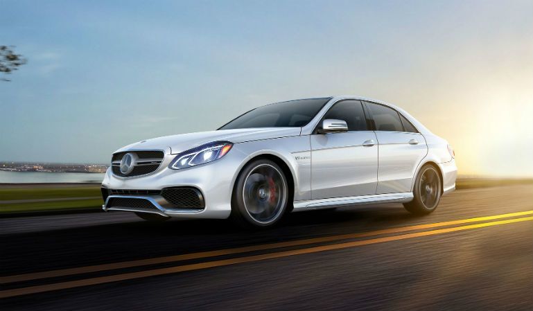 white Mercedes-Benz E-Class