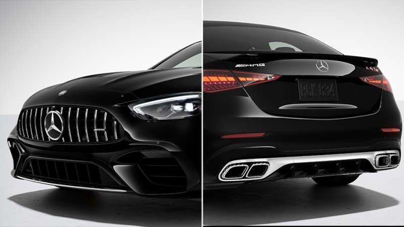 A front exterior view of the 2026 Mercedes-Benz AMG® C 63 S E PERFORMANCE Sedan