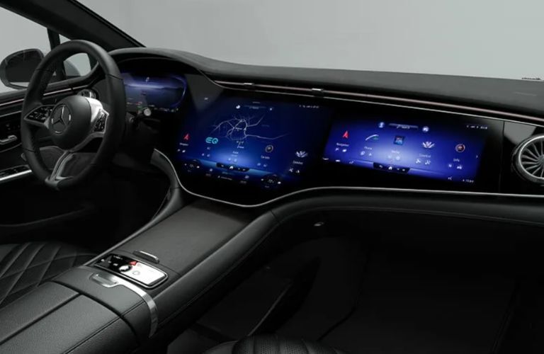 cockpit of the 2025 Mercedes-Benz EQE 500 4MATIC® Sedan