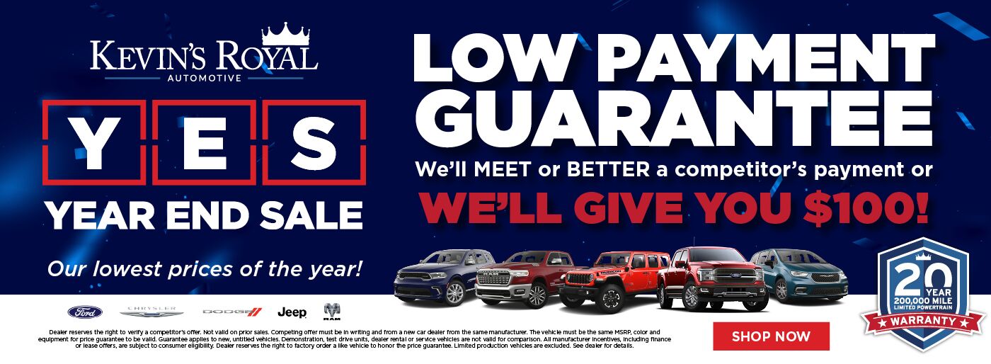 Year End Sale - Low Payment Guarantee