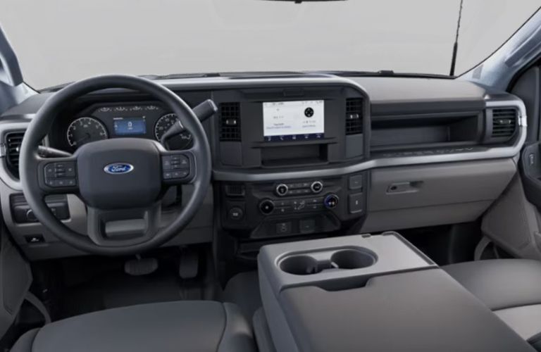 2025 Ford Super Duty F-250 XL front seats and steering wheel