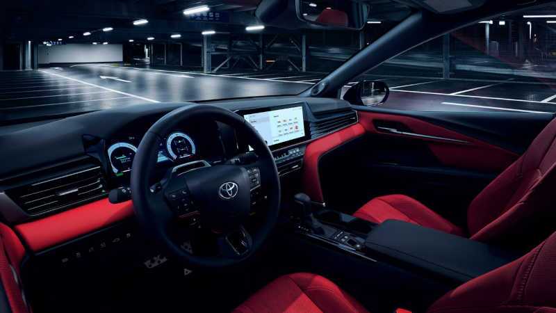 The cockpit of the 2026 Toyota Camry