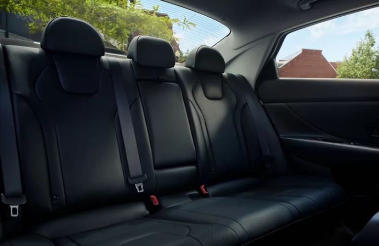 rear seat view of the 2025 Hyundai Elantra