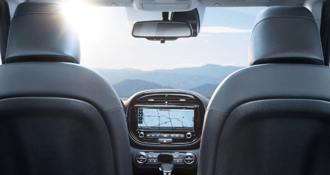 Wheelchair-accessible Kia Soul rear seat view