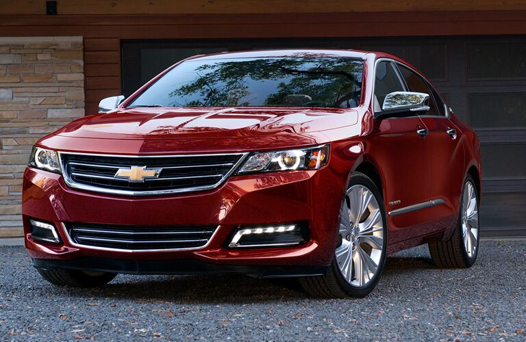2020 Chevrolet Impala front view in a driveway