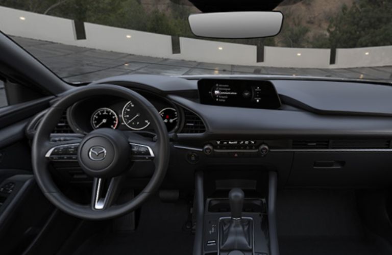 dashboard view of the 2024 Mazda3 Hatchback 2.5 S Select Sport