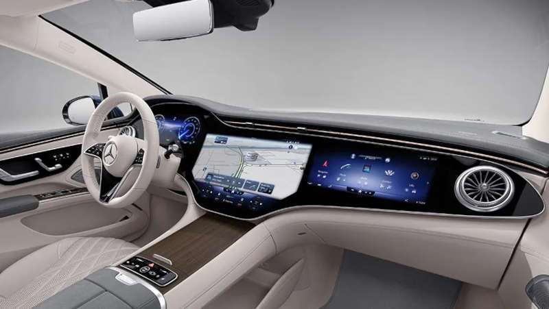 The panoramic displays in the 2025 Mercedes-Benz EQS 580 4MATIC® Sedan