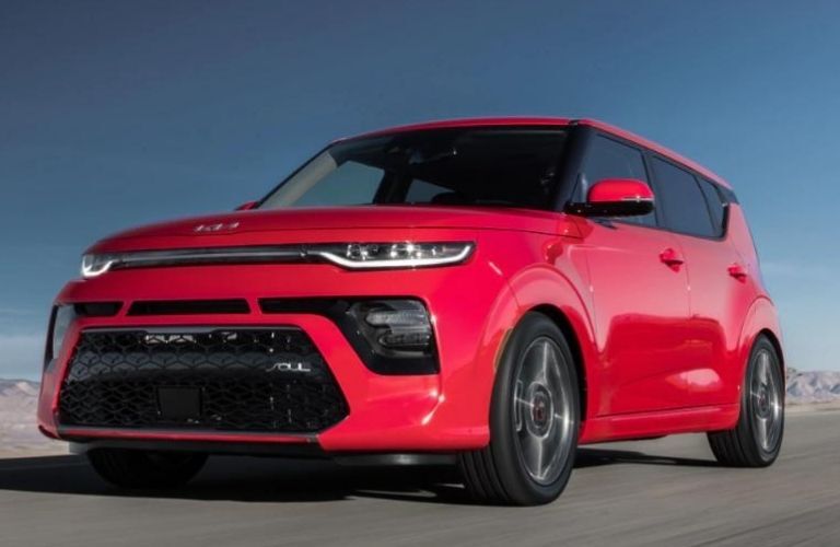 2022 Kia Soul front and side view