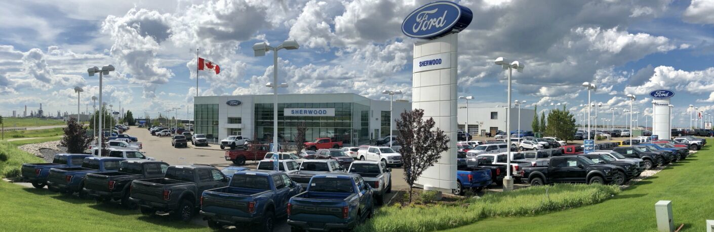 Sherwood Ford Dealership near Edmonton, Alberta offering New & Used Cars, Trucks, SUVs, Hybrids & Crossovers to the surrounding area