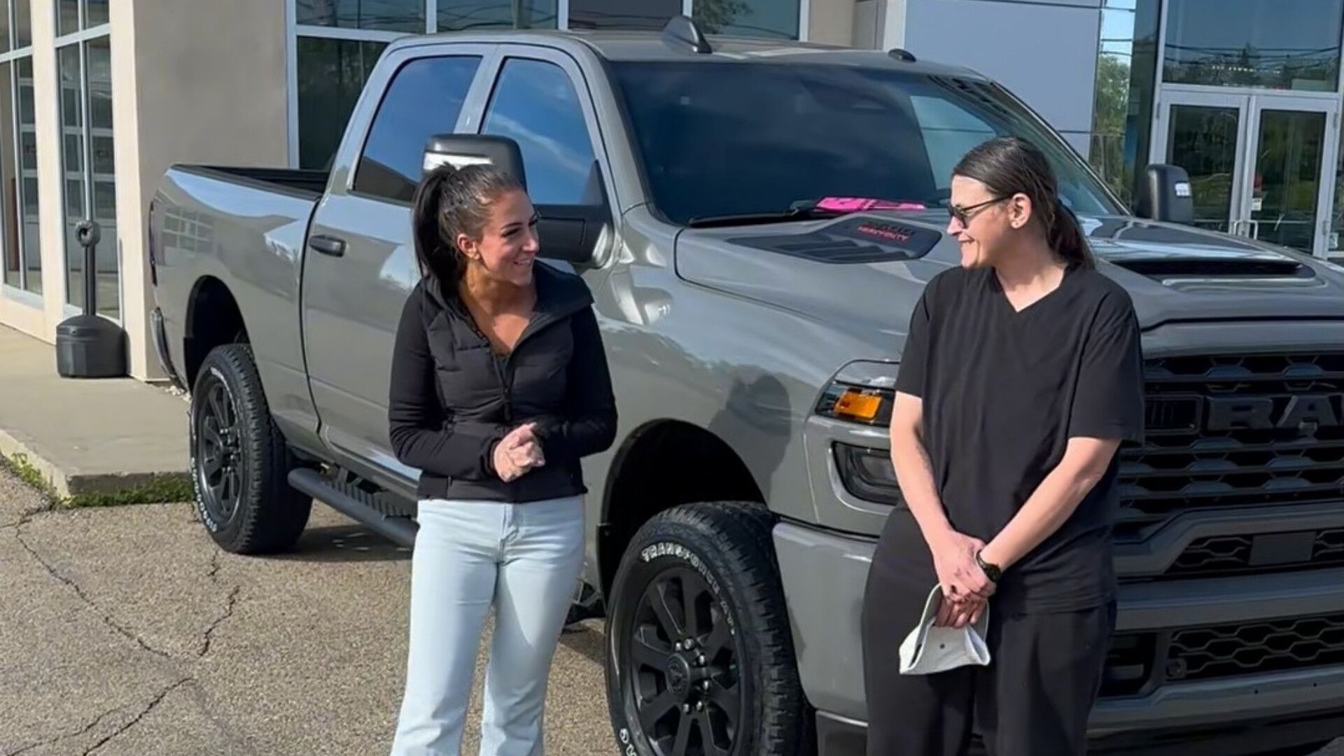 Jill and Kim on Delivery Day