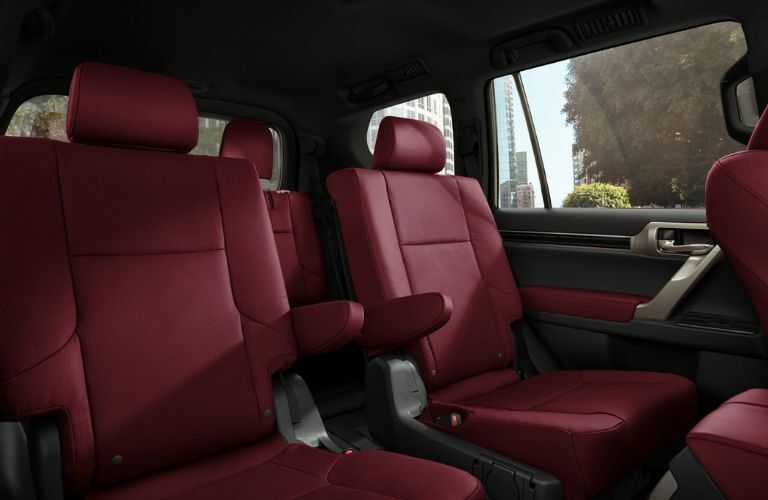 rear seat view of a Lexus