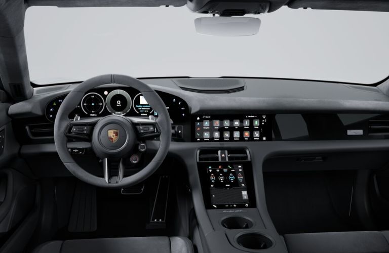 2024 Porsche Taycan interior front dash