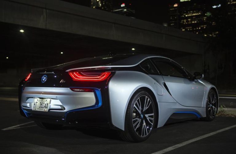 rear view of the 2014 BMW i8