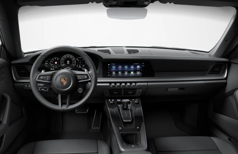 dashboard view of the 2026 Porsche 911 Carrera