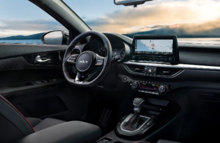 dashboard view of the 2022 Kia Forte