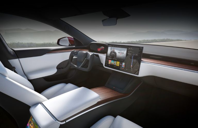2022 Tesla S interior front dash