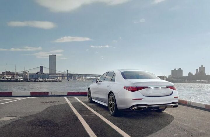 Rear view of the 2025 Mercedes-Benz S-Class