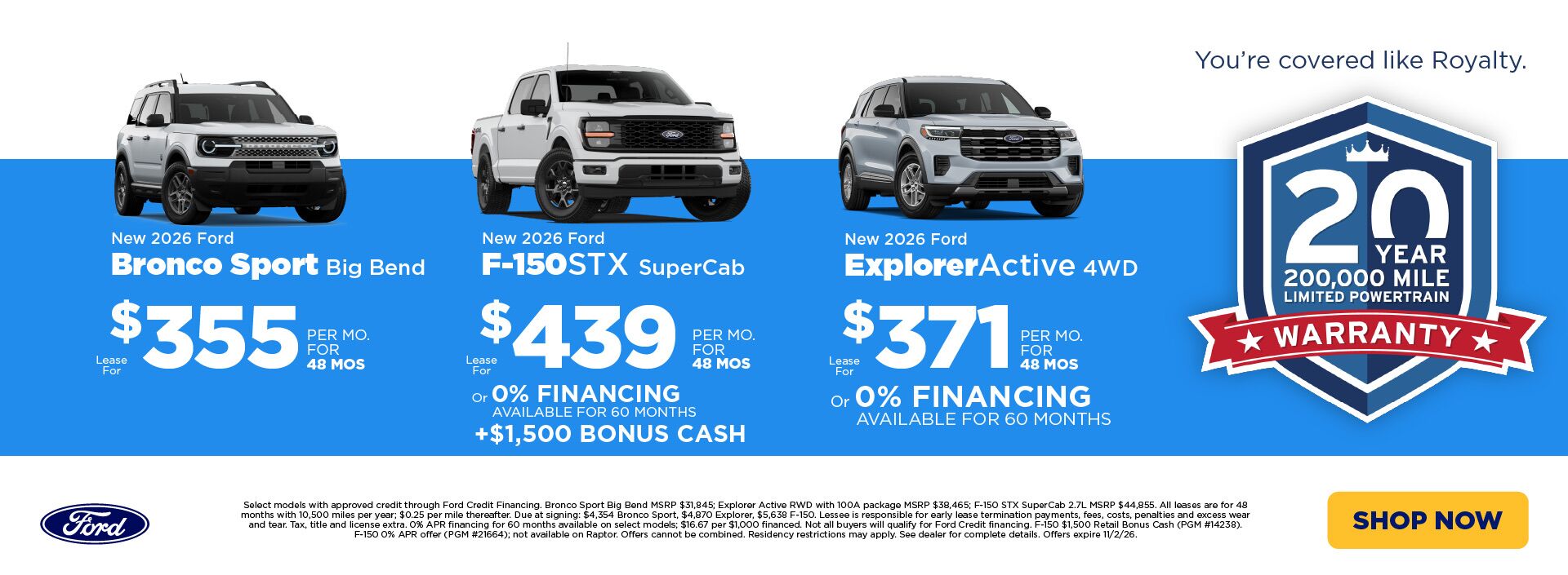 October Ford Offers