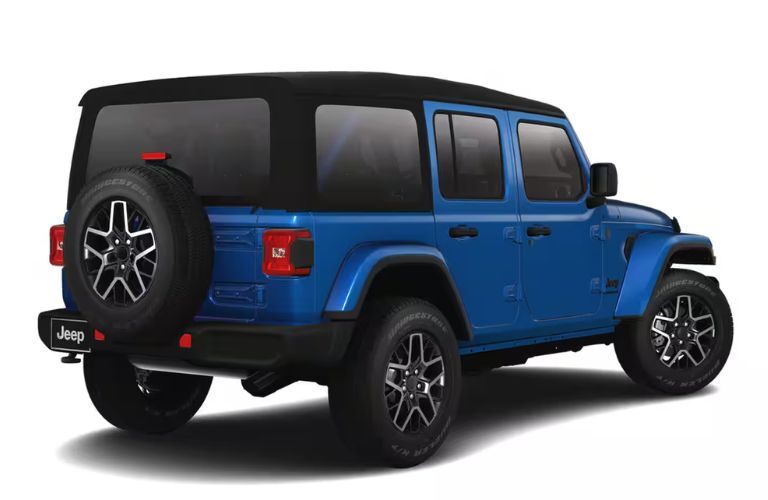 2025 Jeep Wrangler Sahara back and side view