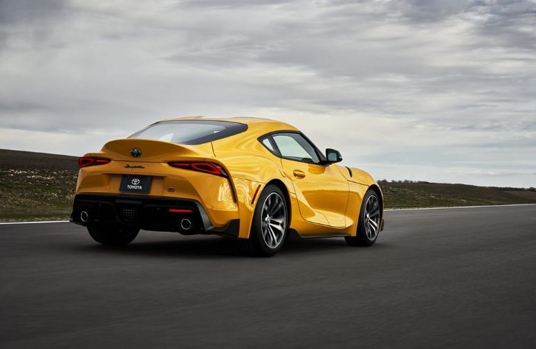 Rear view of a 2022 Toyota GR Supra