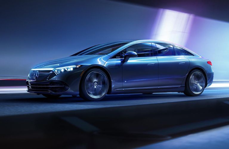 Sideview of the  2022 Mercedes-Benz EQS 450+ Sedan