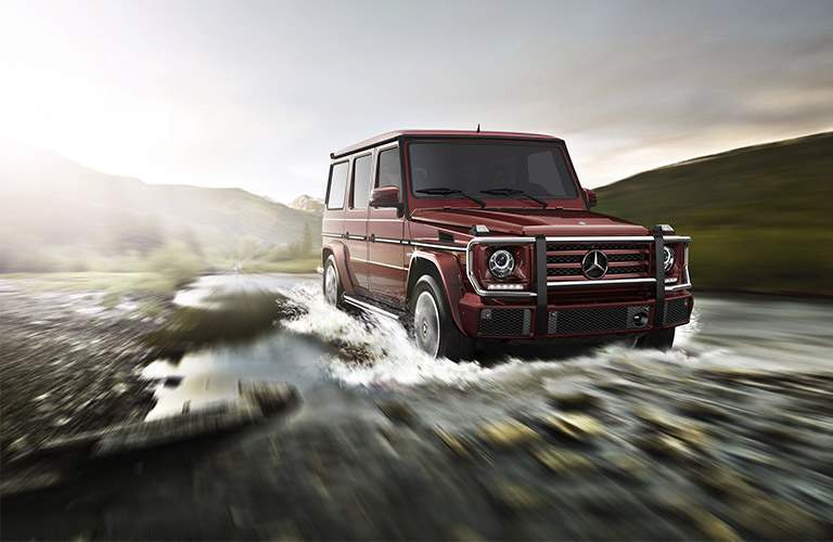 2018 Mercedes-Benz G-Class red in water