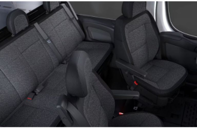 interior cabin seats of the Ram ProMaster Cargo Van