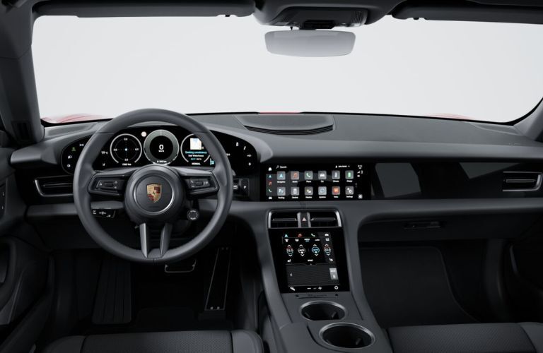 2025 Porsche Taycan interior front dash