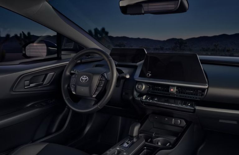 dashboard view of the 2026 Toyota Prius Plug-In Hybrid
