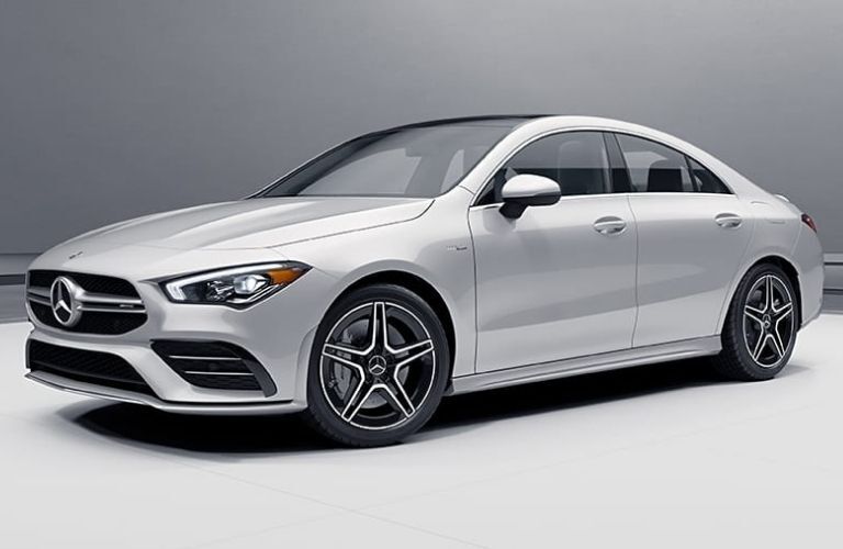 2022 MB AMG CLA 35 Coupe front and side view