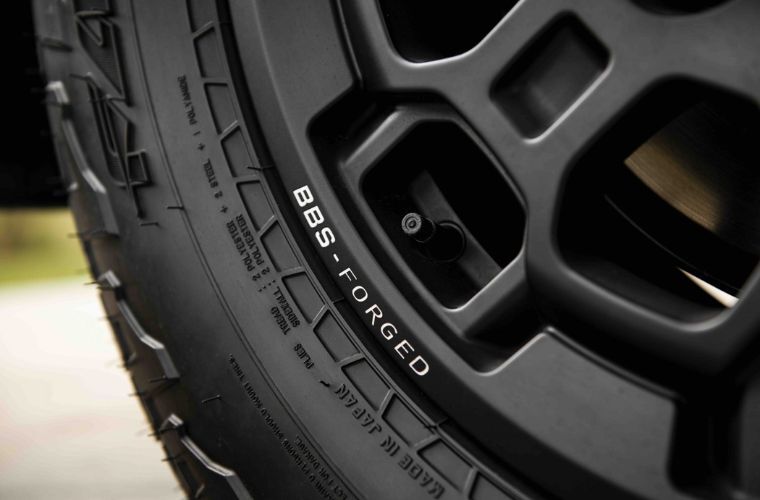 Close up of the tire of the 2022 Tundra