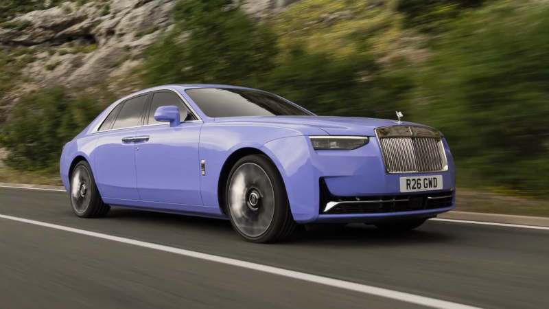 A front quarter exterior view of the 2025 Rolls-Royce Ghost