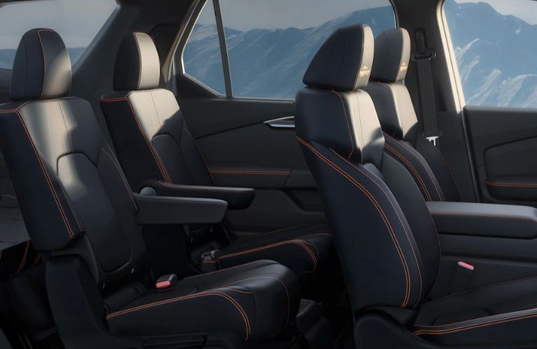 Interior seats of the 2023 Honda Pilot is shown.