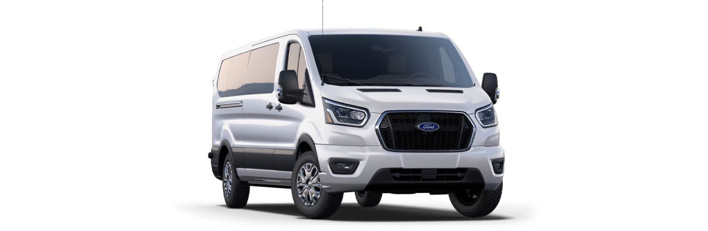 Ford Transit front view on white