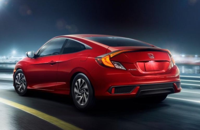 2020 Honda Civic exterior rear quarter view