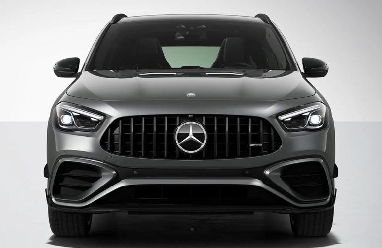 Front view of the 2025 Mercedes-Benz AMG GLA 35 SUV Gray