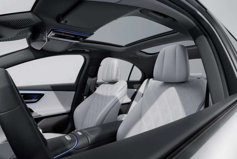 The cockpit of the 2026 Mercedes E-Class