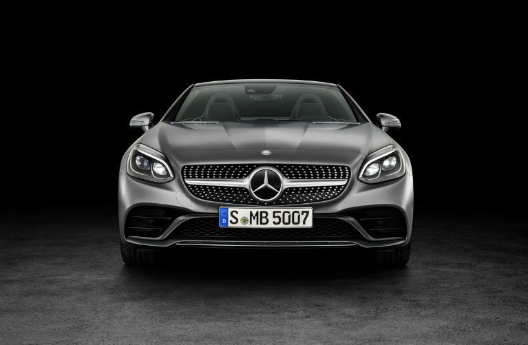 View of the 2017 Mercedes-Benz SLC from the front